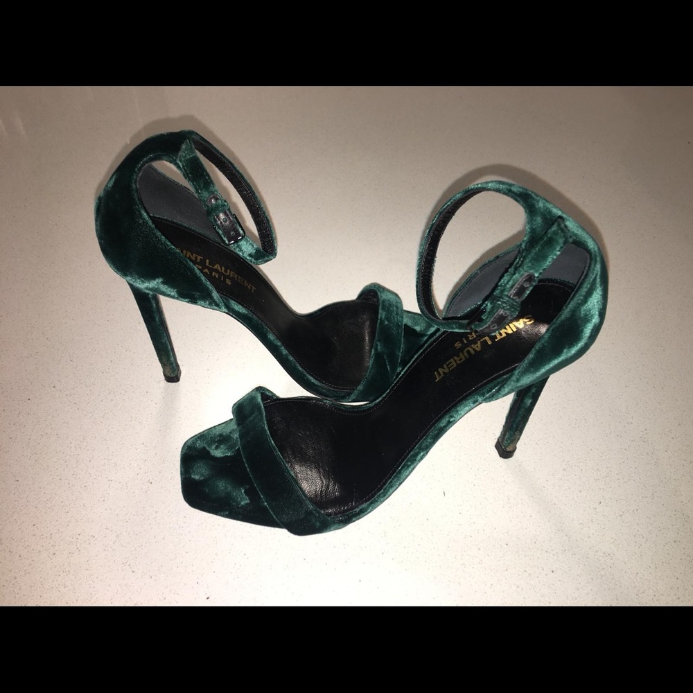 NIB Saint Laurent Ankle Strap Sandal YSL